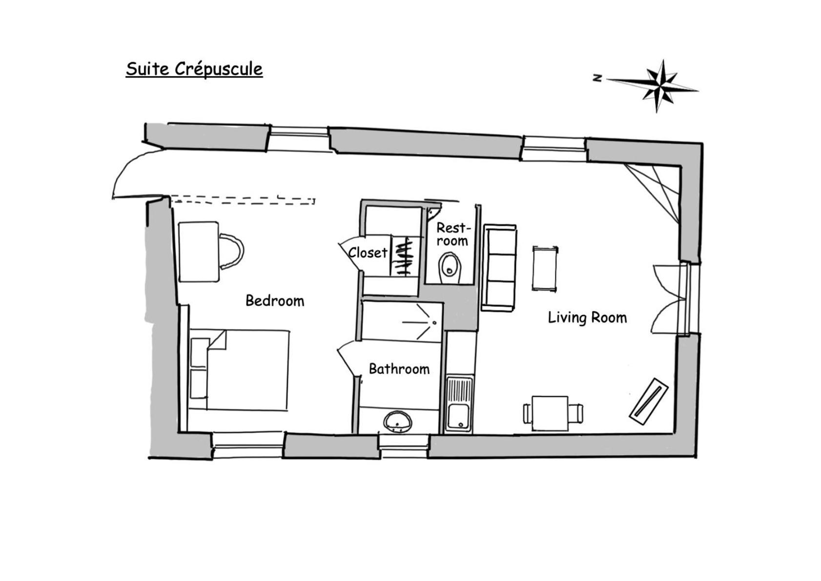 Mastignac Chambre D'Hote Valréas Esterno foto